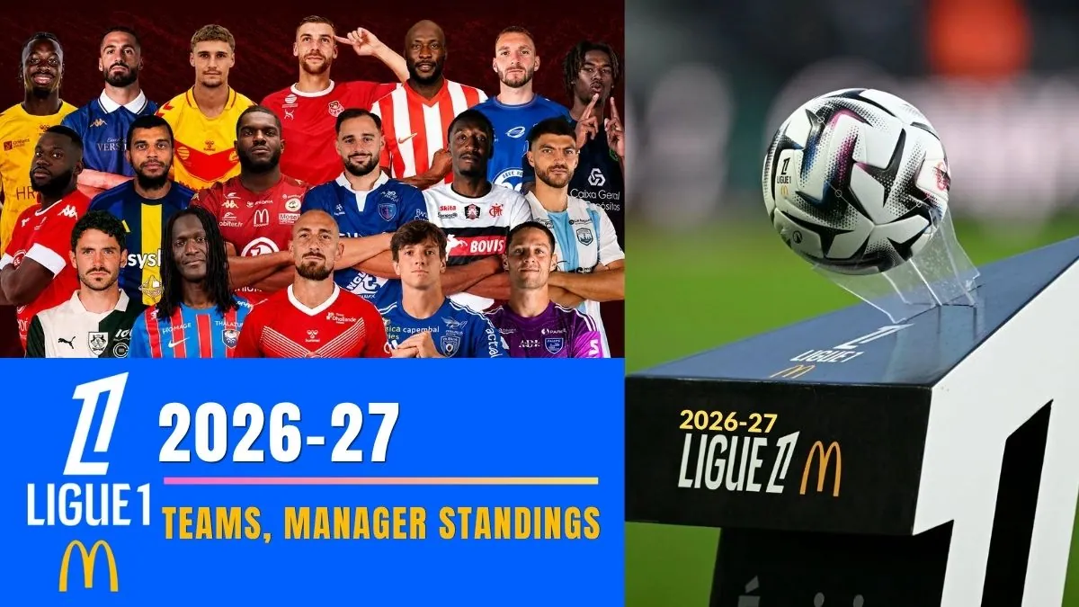 2026-27 Ligue 1 Teams, Points Table with Home Venue